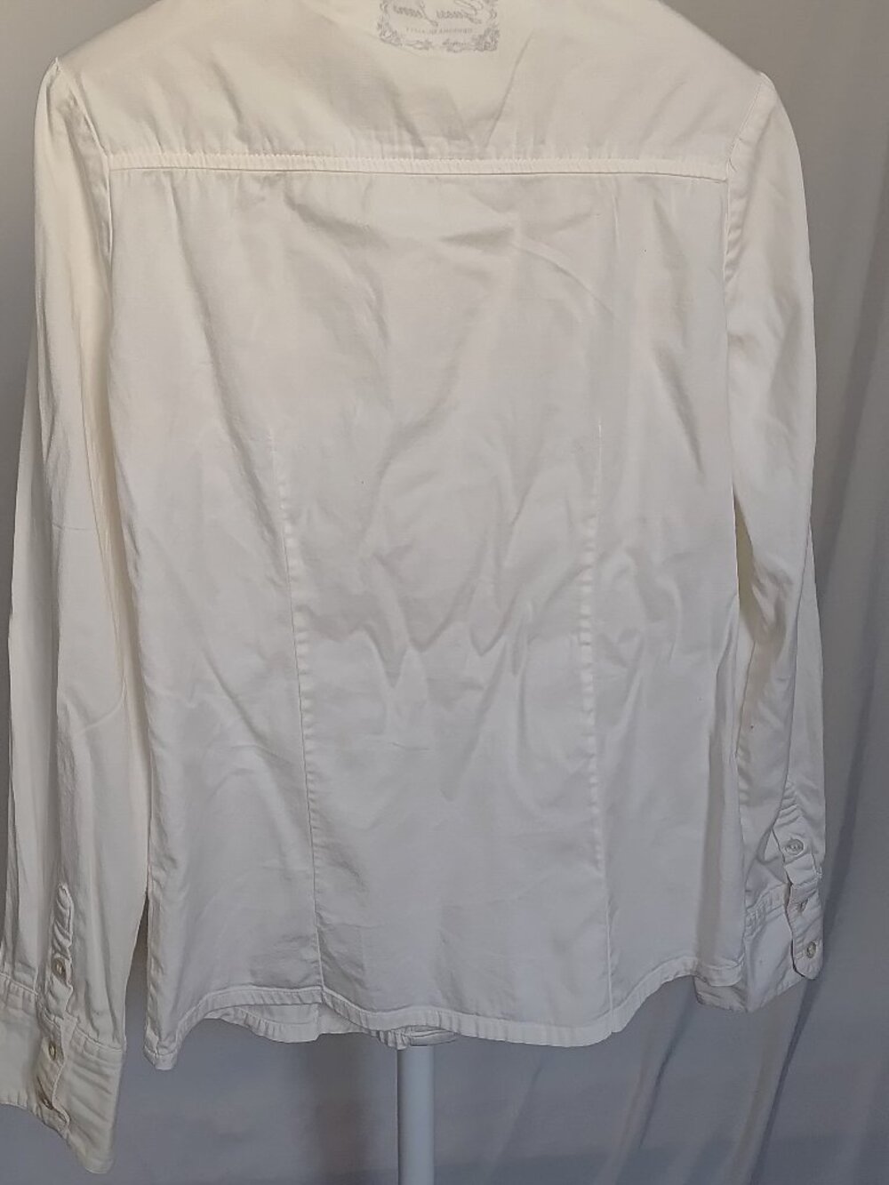 Guess Junior XL (16) Cotton White Long Sleeve Button Down Shirt - Picture 9 of 14